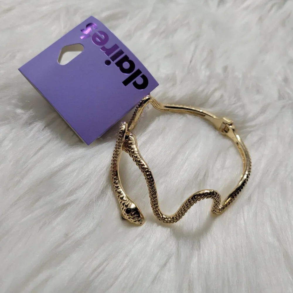 Claire's Snake Hinged Bracelet